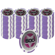 프로하비 국제규격 마카오 홀덤 포커칩, 1개, 숫자500칩 100P