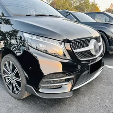 튜닝 범퍼수입차 호환 수입차 호환 V 클래스 W447 V260 AMG 라인 스포일러 스크래치 보호대 자동차 액세서, 01 Carbon Fiber Look