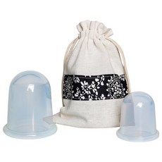 硅膠拔罐器真空吸濕按摩杯家用保健按摩橡膠拔火罐套裝, 1個, 透明色