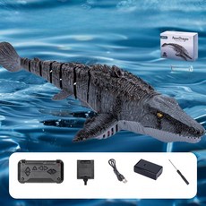 무선조종 상어로봇 물에서 작동 어린이 선물, 1개, 블랙 리모컨 티라노사우루스 [카메라 포함]