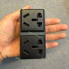 直流取電器 拓展插口 XT90轉接插, 1個, XT90轉2工位,黑色