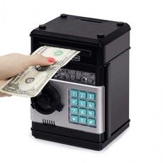 저축습관 형성 ATM 미니 금고 저금통 어린이 선물, 1개, 화이트