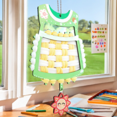 위빙 날씨 모빌 양말목 공예 만들기 DIY 키트 환경교육 업사이클링 친환경 체험, 민소매