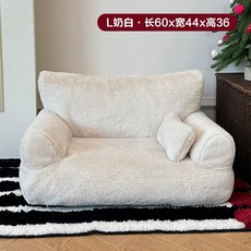 탑이지몰 쿠션포함 튼튼한 고급 고양이 원목 침대 강아지, 1개, B. L 사이즈