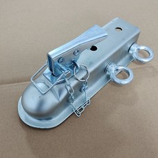 트레일러 연결 후크 어댑터 카라반 커플러 잠금 1번 포함 캠핑카 5cm이하사각튜브용, 1개, E. 1호 볼 커버 + 2개 고리 너트 및 볼트