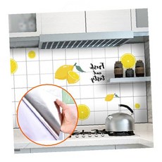 주방 싱크대 시트지 타일 스티커 가스렌지 오염방지 붙이는 방수, 1개