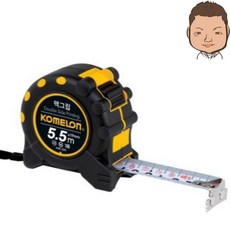 코메론 맥그립 양면 눈금 줄자 5.5m x 19mm KMC-32D, 1개