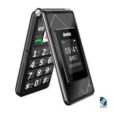 Benten 奔騰 F72 4G摺疊老人機 (支援VoLTE/附座充/語音王), 黑色, F72單配+通用皮套