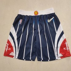 NBA 휴스턴 로키츠 스트라이프 블루 75주년 농구 반바지