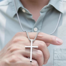 이디존 십자가 목걸이 남녀공용 패션