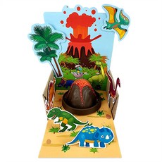 화산분출실험 공룡만들기