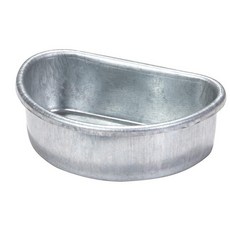 Pet Lodge ® 아연 도금 케이지 컵 | 작은 동물을 위한 피더 및 급수기 내부 클립 토끼 1.3L(1/2파인트), 1/2 Pint, 1