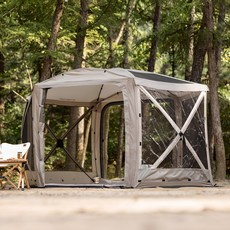 IDOOGEN 八角/五角帳通用TPU透明側窗圍布, 卡其棕