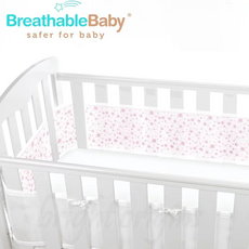 BreathableBaby透氣嬰兒床圍邊 安全舒適嬰兒床防撞護圍, 星形圖案