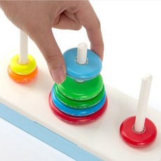 CO 어린이 수학퍼즐 초등 하노이탑 알고리즘 보드게임 두뇌발달 학습교구 문제해결 탑쌓기, 1개