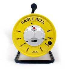 원스탑 4000W 고용량 방우형 전기연장선 차단기 멀티탭 캠핑리드선 2구, 20m, 엘로우, 1개