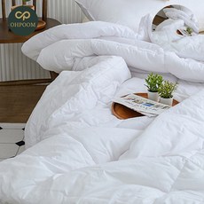 해피니 이불 샤이니 40수 순면 차렵이불 퀸 Q (화이트)