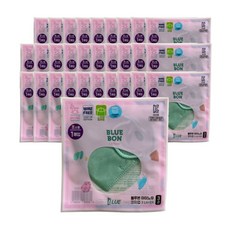 블루본 아이노우 썸머 미니 초소형 코지업 유아동 마스크 민트 30매, 1매입, 30개