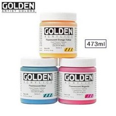 Golden 高登 壓克力顏料 單色 S3 1369 藍綠色, 473ml, 1色