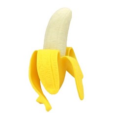 바나나말랑이 모찌 스퀴시 스트레스해소 볼 말랑쫀득 주물럭 과일모양 장난감, 1개, 1개