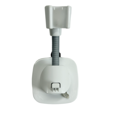 무타공 강력 접착식 고급 각도조절 샤워기 거치대, 흰색