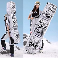 스키 스노우보드 케이스 엣지백 크로스백 팀복 보드백, TUP 화이트 그래피티, 1개