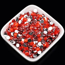 플랫백 레진 크리스탈 라인 반짝이 네일 아트 컬러 신발 가방 캡 의류 장식, 6. Light siam