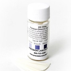 달빛M 염소 시험종이 스틱형 200매 3개묶음 염소테스트페퍼, 3개