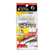 금호조침 뉴 전어파티 10본 어피낚시 야광 KS-424 전어 고등어 메가리, 1개입, 1개