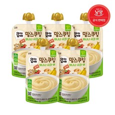 남양유업 맘스쿠킹 유아 이유식 6개월 바나나사과배 100g 5입, 100g/5개