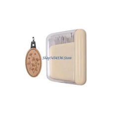 바느질 바늘 자석 홀더 케이스 스레더, 1단, 1. Milk apricot color