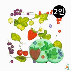 OS 냅킨아트 비누클레이 딸기와 블루베리 2인 아동미술만들기 클레이공예