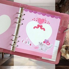 6공 수첩 리필 하트 포켓노트 스케줄러 속지 플래너 포토북 포켓