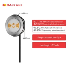 Daly BMS 액세서리 Bluetooth WIFI 모듈 LCD 화면 케이블 인버터 통신 보드 새 버전, 01 New version of BMS, 01 China Mainland, 03 BT Soft Switch KMS