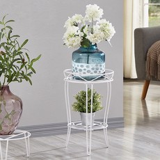 可開發票 鐵藝花架 陽臺室內多層落地式北歐簡約置物架, 白色