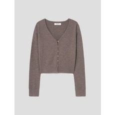 에잇세컨즈 8SECONDS 크롭 니트 가디건 카디건 브라운 MTO265 GIV091