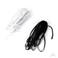 의류 수선용 고무줄 4골 신축성 바지 밴드 허리끈 부자재, 흰색, 흰색, 1개