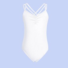 여아용 발레 레오타드 유아 댄스 무대 의상 캐미솔 십자형 등 체조 발레리나 의상 원피스 201974