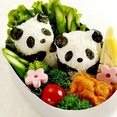 PS樂 熊貓仔仔飯團模 J1747 可愛熊貓寶寶飯糰壓模 模具組, 1個, 如圖, 不挑色