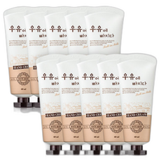 우유에 빠지다 고보습 핸드크림 휴대용 / 2중 기능성, 10개