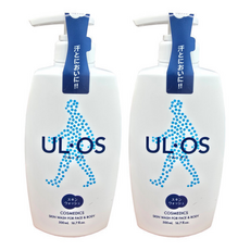 우르오스 스킨 워시 남자 올인원 바디워시 무향 (HI), 500ml, 2개