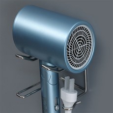 벽면부착식 드라이기 거치대 홀더 미니멀한 사이즈 드라이어홀더, 블루+옐로우, 1개