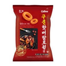 해태 구운 핫 버팔로윙맛 과자110g 바삭한 링과자 매콤치킨맛 간식, 1개, 110g