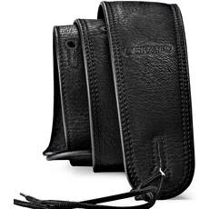 LEKATO 2.5인치 패딩 베이스 스트랩 프리미엄 가죽 (41"51" 기타용) 무거운 악기에도 편안함 스튜디오 및