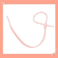 四條100 幸運草矽膠奶嘴鏈 玩具防掉帶 四葉草防掉鏈 玩具繩 防掉帶 寶寶奶嘴鏈 玩具夾 單頭夾 玩具固定帶, 無夾多段可調粉色, 1個