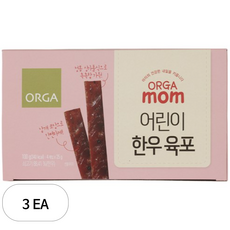 올가 어린이 한우 육포(25gX4개입) 100g, 순한맛, 3개