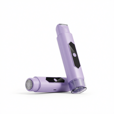 男女雙頭電動除毛器 Type-C充電 可拆卸清洗, E9剃毛器夢幻紫, 毛髮修剪器