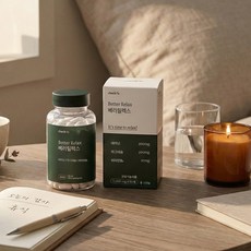 체크오 베러릴렉스 테아닌 마그네슘 비타민 스트레스 릴렉스 케어, 1박스, 60정, 1박스