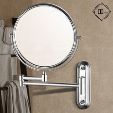 각도조절 욕실 면도경 회전 확대 벽걸이 샤워 목욕 세안, 사마의공작소 면도경벽붙이용대