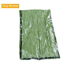 야외 방수 열 생활 Bivy 자루 비상 침낭 생존 담요 캠핑 하이킹 응급 구조 장비, [02] As the picture, 1개